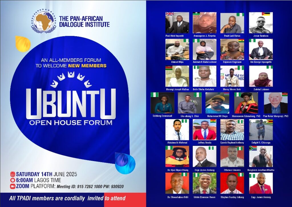 UBUNTU Open House Forum — Welcoming New Members Into the TPADI Family