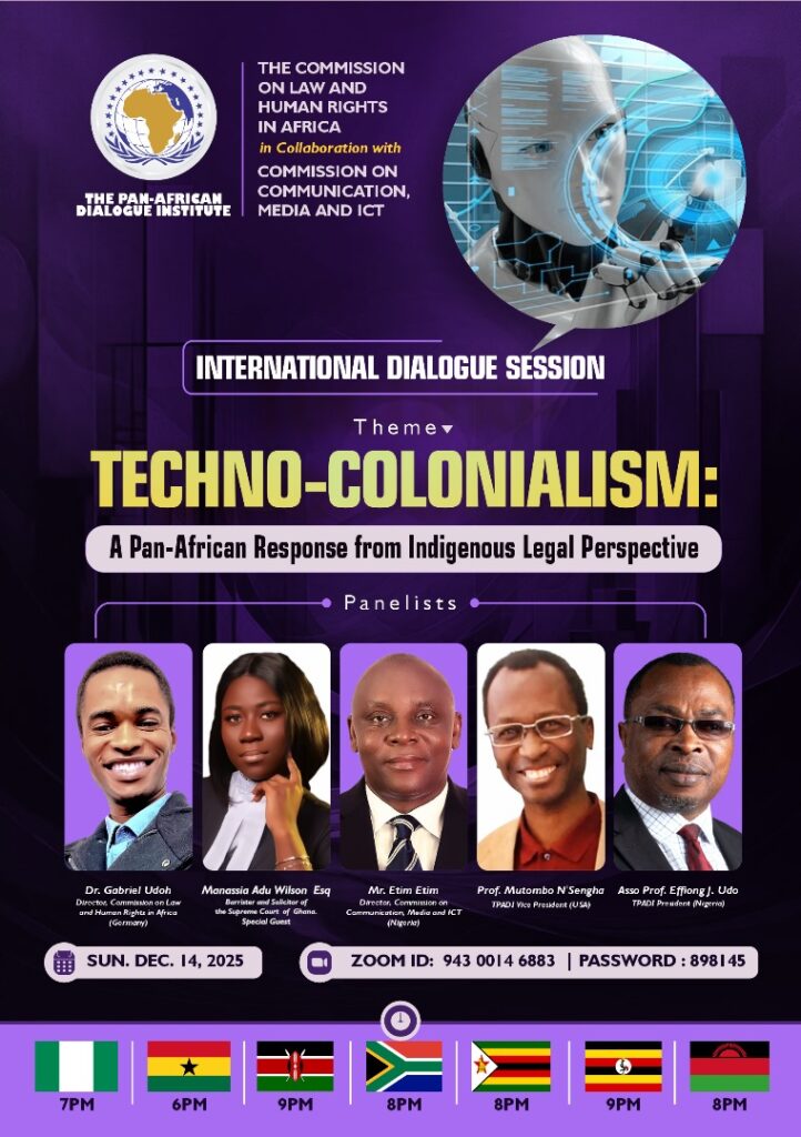 Webinar: Techno-Colonialism — A Pan-African Response from Indigenous Legal Perspective